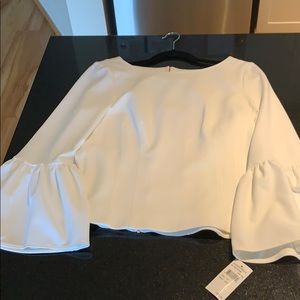 Tibi peplum sleeve blouse